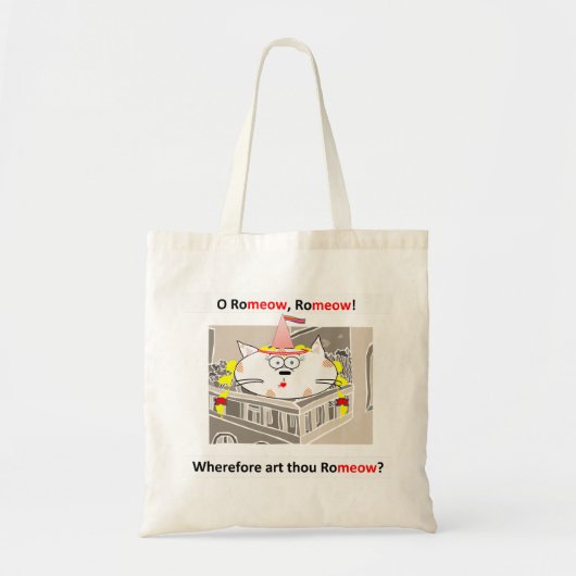 Romeow canvas tas (Voorkant)