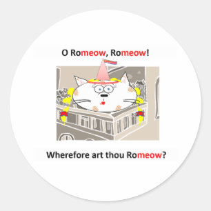 Romeow Ronde Sticker