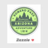 Romero Pass, Arizona wandelroutes Sticker (Vel)