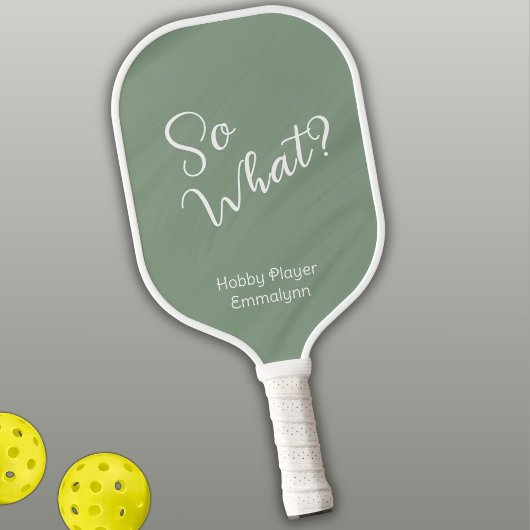 Romig groen. Dus wat? hobbyist Pickleball Paddle