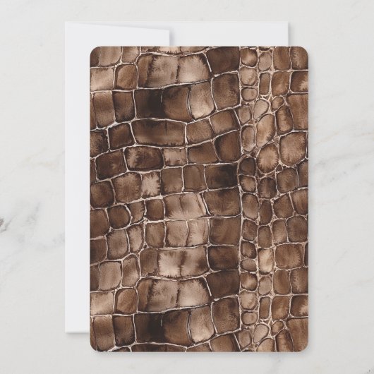 Romige bruine chocolade druipt verjaardag kaart (Achterkant)