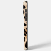 Romige bruine zwarte luipaard Case-Mate iPhone case (Achterkant / Links)