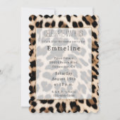 Romige bruine zwarte luipaard kaart (Voorkant)