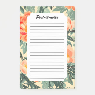 Romige perzik bloesem Waterverf Post-it® Notes