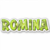 Romina Nom Kiwi Design Autocollants (Devant)