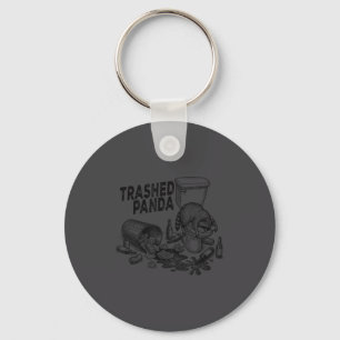 Rommel Panda Grappige Dronken Wasbeer Sleutelhanger