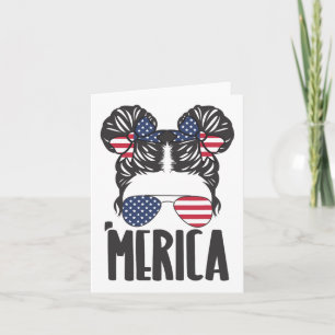 Rommelige Bun Merica Zonnebril Vrouwen Meisjes Usa Kaart