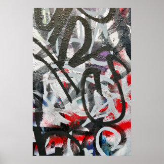 rommelige graffiti-poster poster