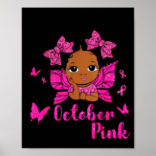 Rommelige Knot In Oktober Dragen We Nk Borstkanker Poster