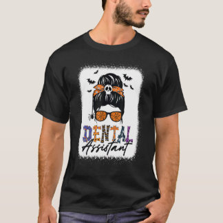 Rommelige Knot Tandartsassistente Griezelige Tandh T-shirt