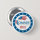 Romney 2012 ronde button 5,7 cm (Voorkant /achterkant)