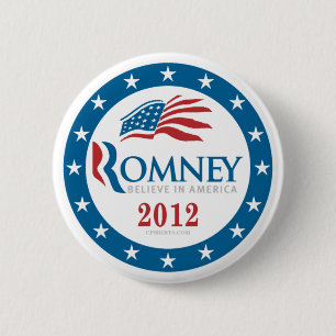 Romney 2012 ronde button 5,7 cm