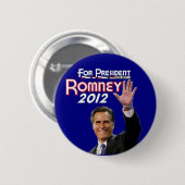 Romney 2012 ronde button 5,7 cm (Voorkant /achterkant)