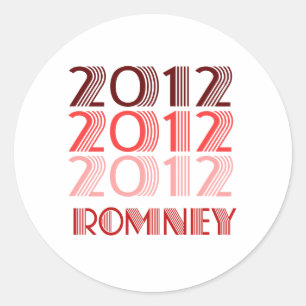 ROMNEY 2012  RONDE STICKER