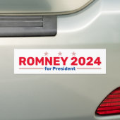 Romney 2024 bumpersticker (Op auto)