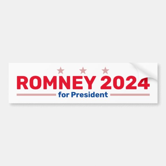 Romney 2024 bumpersticker (Voorkant)