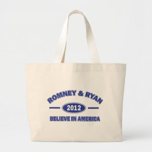 Romney and Ryan 2012 Grote Tote Bag