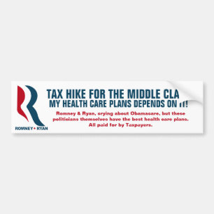 Romney - Belasting van de middenklasse Bumpersticker