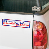 Romney en Ryan 2012 Bumpersticker (Op Truck)