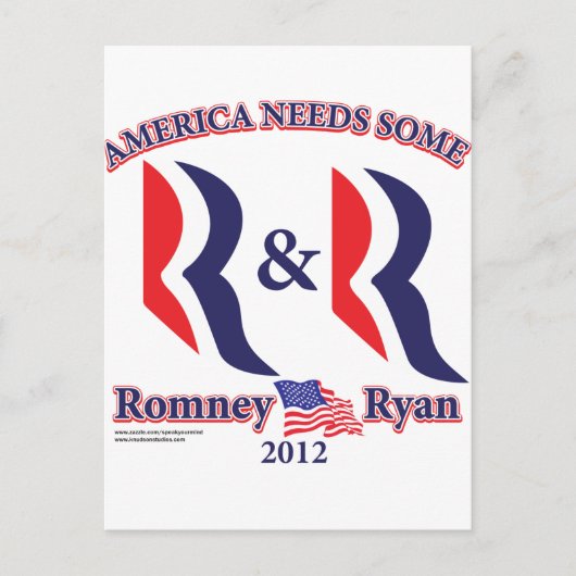 Romney en Ryan Briefkaart (Voorkant)