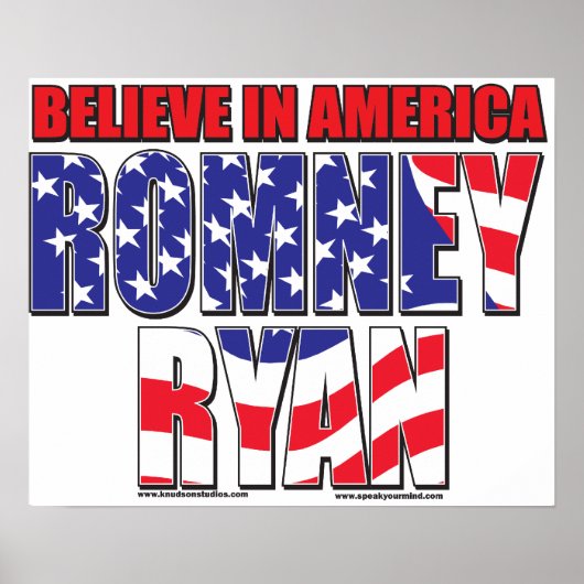 Romney en Ryan Poster (Voorkant)