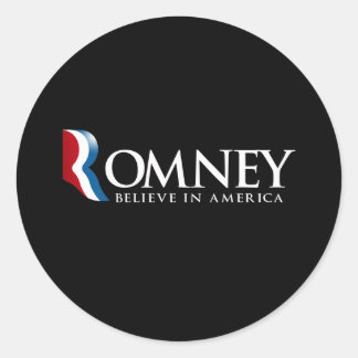 Romney - Geloof in Amerika - Ronde Sticker