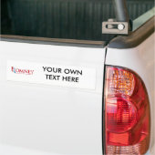 Romney - Geloof in Amerika (rood) Bumpersticker (Op Truck)