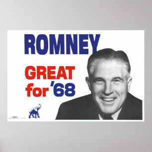 Romney—geweldig voor 68 poster
