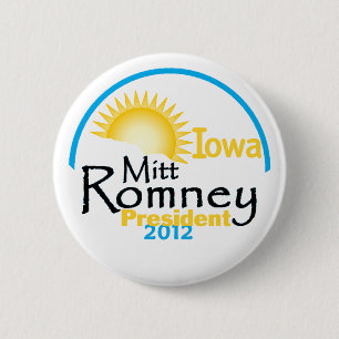 Romney IOWA Ronde Button 5,7 Cm