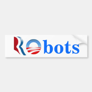 Romney Obama Robots Bumpersticker