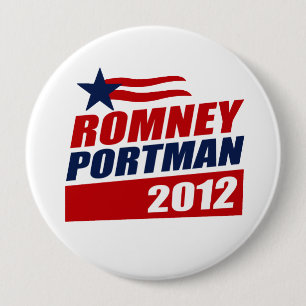 ROMNEY PORTMAN VP STAR BANNER.png Ronde Button 4,0 Cm