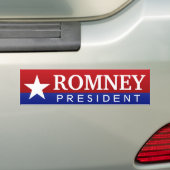 Romney-President Bumpersticker (Op auto)