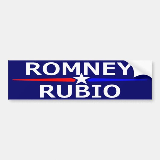 ROMNEY RUBIO Bumpersticker (Voorkant)