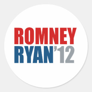 ROMNEY RYAN 12.png Ronde Sticker