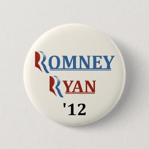 Romney Ryan '12 Ronde Button 5,7 Cm