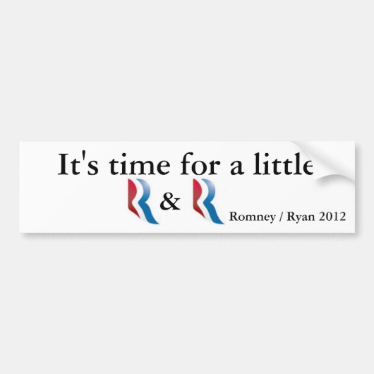Romney Ryan 2012 Bumpersticker (Voorkant)