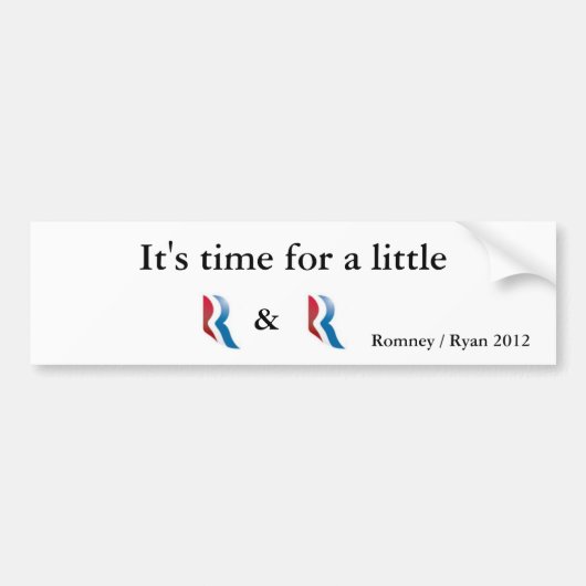 Romney Ryan 2012 Bumpersticker (Voorkant)