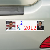 Romney Ryan 2012 Bumpersticker (Op auto)