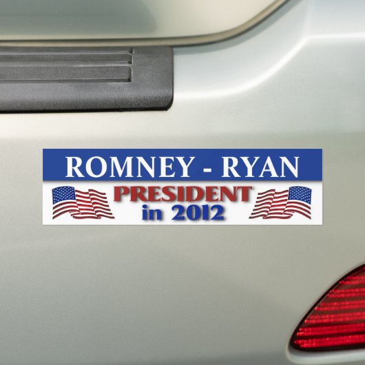 Romney Ryan 2012 Bumpersticker (Op auto)
