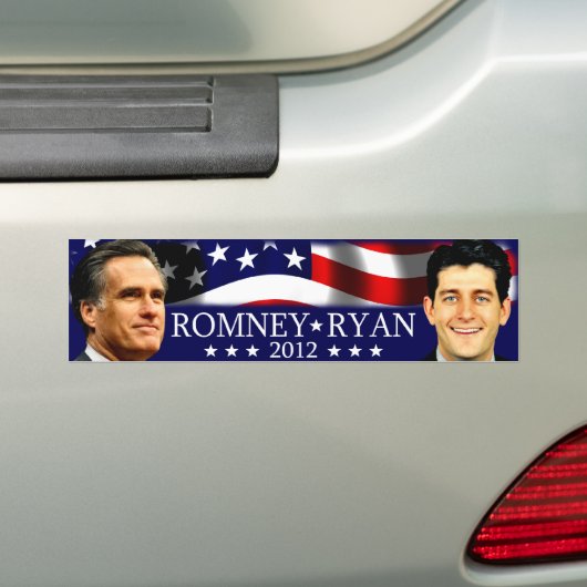 Romney/Ryan 2012 Bumpersticker (Op auto)