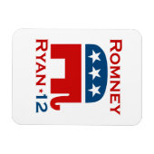 ROMNEY RYAN 2012 GOP MAGNEET (Horizontaal)