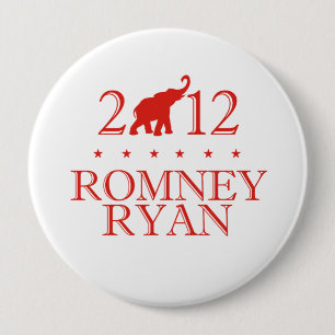 ROMNEY RYAN 2012 REPUBLICAN.png Ronde Button 4,0 Cm