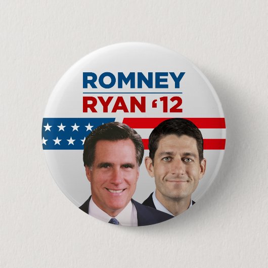 Romney Ryan 2012 Ronde Button 5,7 Cm (Voorkant)