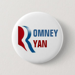 Romney Ryan 2012 Ronde Button 5,7 Cm