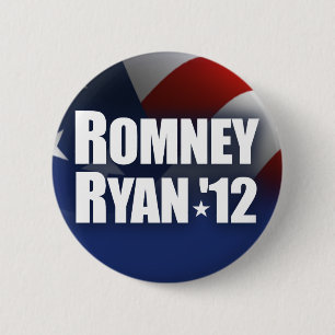 Romney Ryan 2012 Ronde Button 5,7 Cm