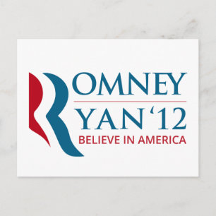 Romney / Ryan 2012 voor het Amerikaanse President Briefkaart