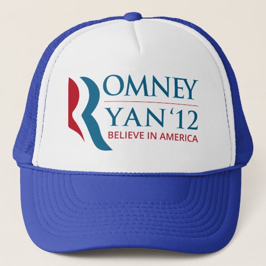 Romney / Ryan 2012 voor het Amerikaanse President Trucker Pet (Voorkant)