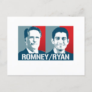 ROMNEY RYAN ART BRIEFKAART