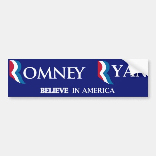 Romney Ryan Bumpersticker (Voorkant)