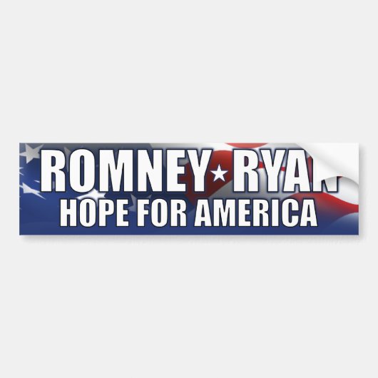 Romney - Ryan - Hope for America Bumpersticker (Voorkant)
